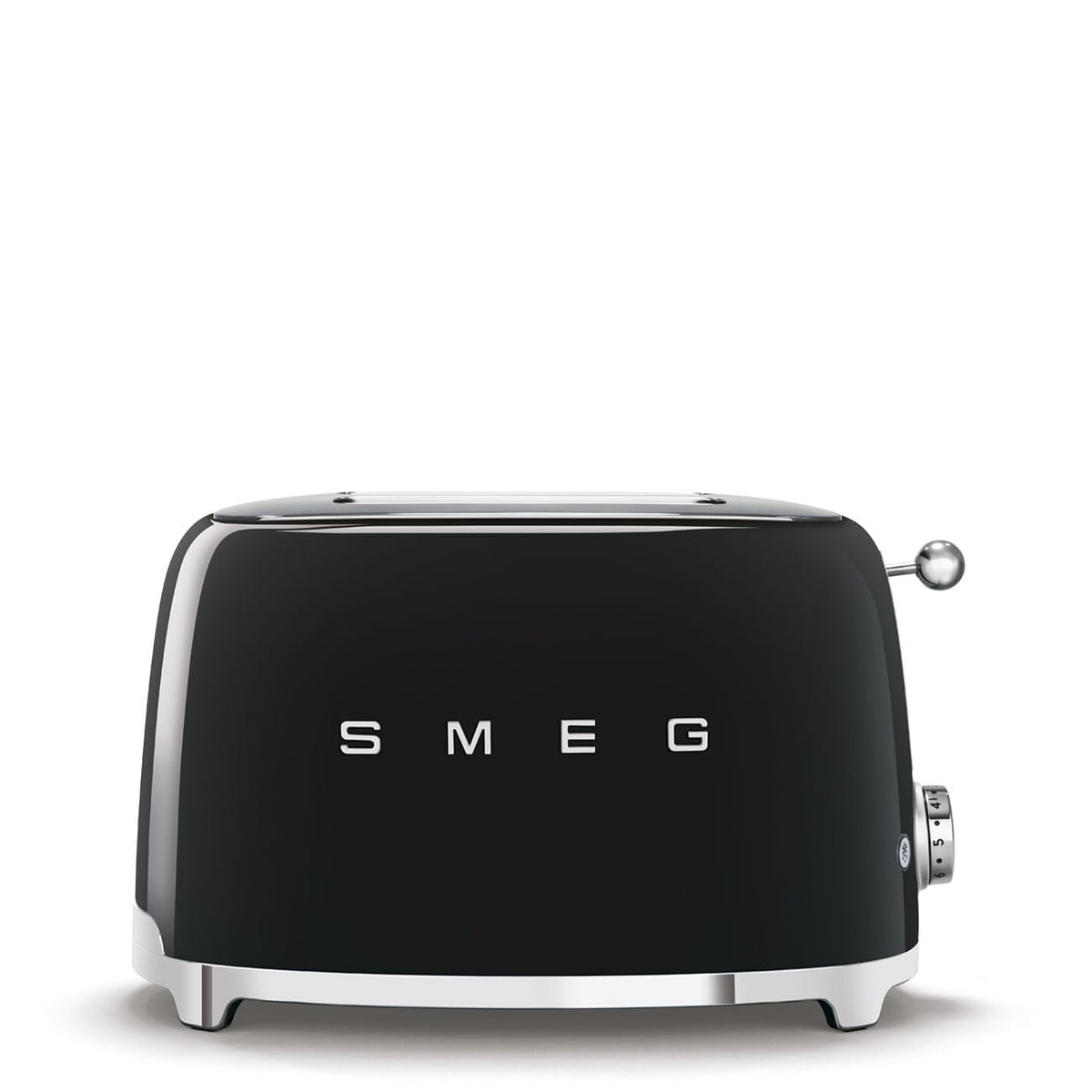 SMEG 2 Slice Toaster with 6 Presets and Defrost Function and Removable Crumb Tray TSF01RDUS, RED