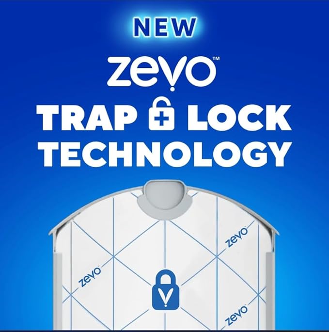 Zevo Flying Insect Trap Refill – 4 Cartridges | Works with Zevo Plug-in Trap | Attracts & Traps Flying Insects