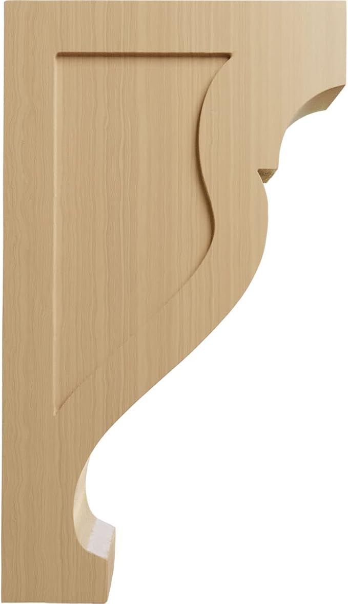 Ekena Millwork CORW03X08X14RKCH Large Rockport Wood Corbels, 2 1/2"W x 8"D x 14"H, Cherry