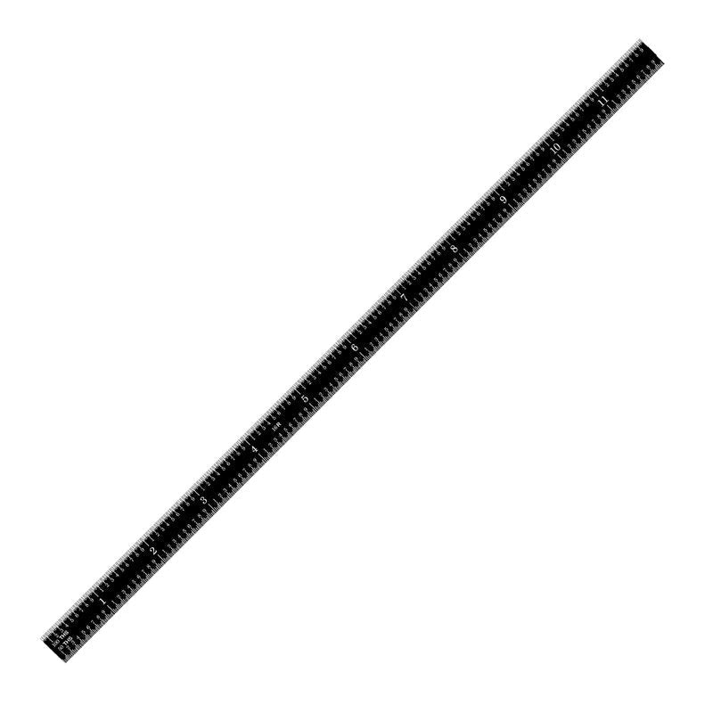 PEC Tools Stainless Steel Ruler Set (6"+12"), High-Contrast Machinist Ruler with Markings 1/32", 1/64", 1/50" and 1/100", Made in USA