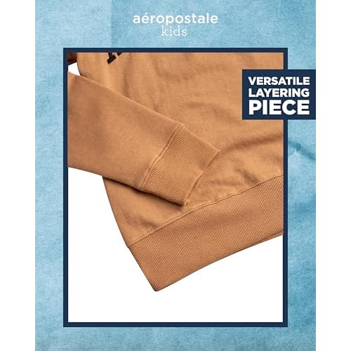 AEROPOSTALE Boys Sweatshirt - Soft Fleece Long Sleeve Pullover Crewneck Sweatshirt for Boys - Trendy Graphic Kids Sweatshirts