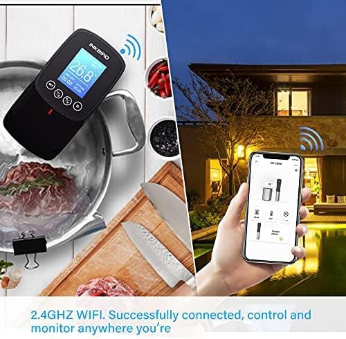 INKBIRD WIFI Sous Vide Cooker Bundle with Vacuum Sealer Machine,1000W Sous-Vide Cooker Immersion Circulator with 14 Preset Recipes on APP and Thermal Immersion with Timer