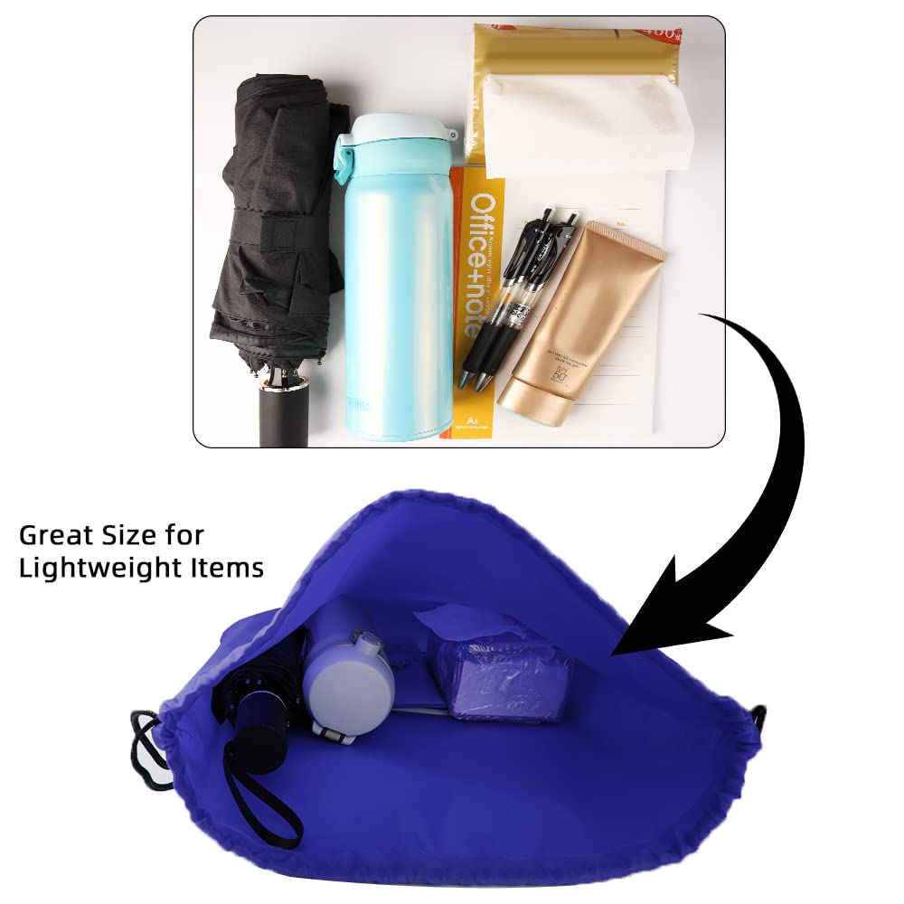 GoodtoU Drawstring Bags Bulk, 60 Pcs Draw String Bags Cinch Bag Drawstring Gym Bag Sackpack Backpack for Women Men, Blue