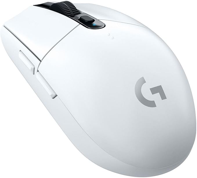 Logitech G305 Lightspeed Wireless Gaming Mouse, Hero 12K Sensor, 12,000 DPI, Lightweight, 6 Programmable Buttons, 250h Battery Life, On-Board Memory, PC/Mac - White