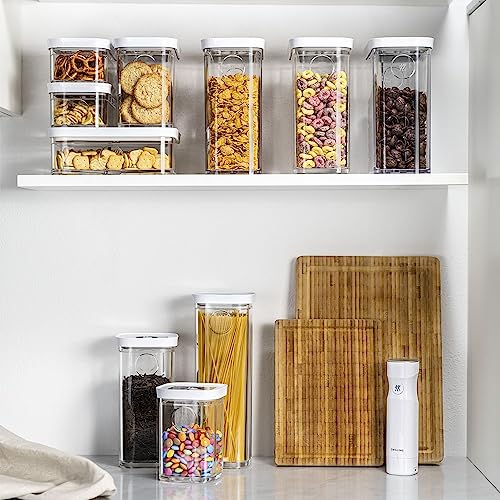 ZWILLING Fresh & Save Cube Box Set, 7-pc, Plastic, Airtight Dry Food Storage Container, Small Cube Set with Pump - size: 7 Pieces S