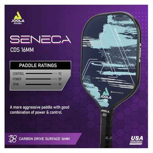 JOOLA Pickleball Paddle Journey and Seneca ? Select Fiberglass or Carbon Fiber Surface ? Lightweight Paddles ? Control & Power Rackets for Beginners to Intermediates ? USAP Approved ? Multiple Styles