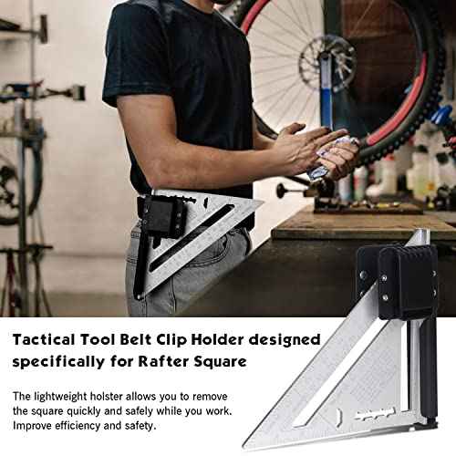 TOPOWN Rafter Square Belt Clip for 7In Rafter Square - Left and Right bidirectional Square Holster EDC Belt Tool Holster Compatible with Rafter Square Holder Clip On Belt The Fastest Quick