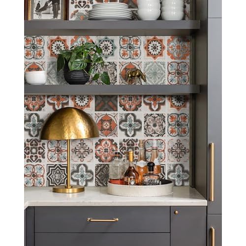 Timeet Peel and Stick Wallpaper Kitchen Contact Paper Waterproof Peel and Stick Backsplash Wallpaper Self Adhesive Tile Contact Paper for Kitchen Countertop Shelf Drawers Liner 15.74"x78.7"