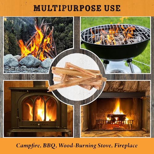 Fatwood Fire Starter Sticks 25-lb Box 2-Pack - Indoor or Outdoor All Natural Pine Fire Starters for Campfires, Fireplace, Firepit, Wood Stove, or BBQ Grill - Kindling Wood Firewood by Pure Garden