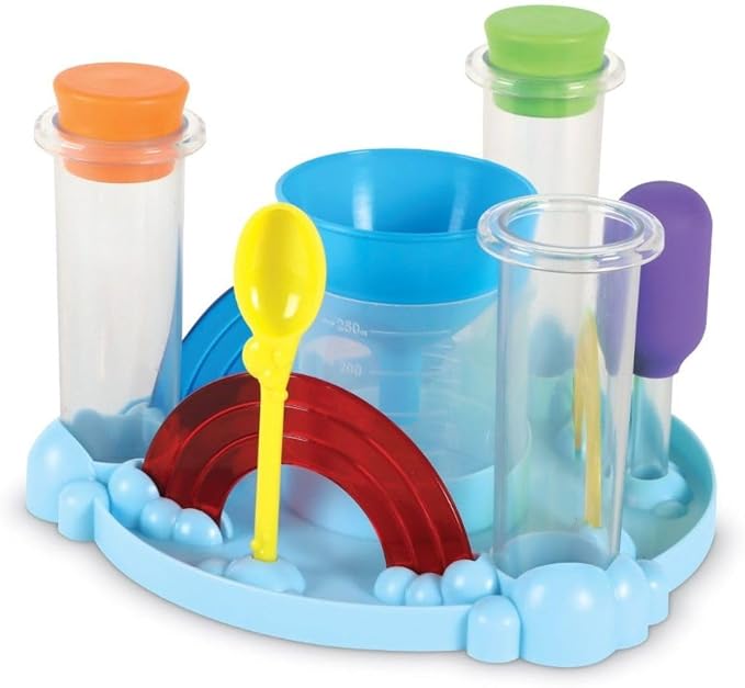 Learning Resources Rainbow Reactions - 14 Pieces, Ages 4+, Preschool Science Lab, Experiments for Kids, STEM Toys for Boys and Girls