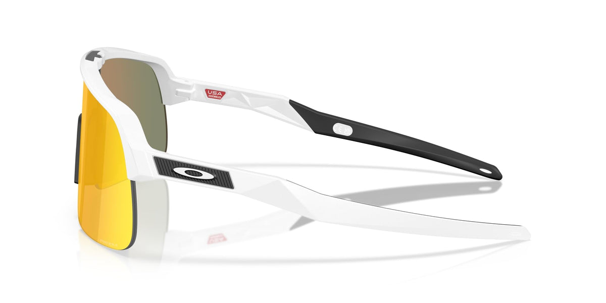 Oakley OO9496 Sutro Lite S Sunglasses, Matte White/Prizm Ruby, 34 mm