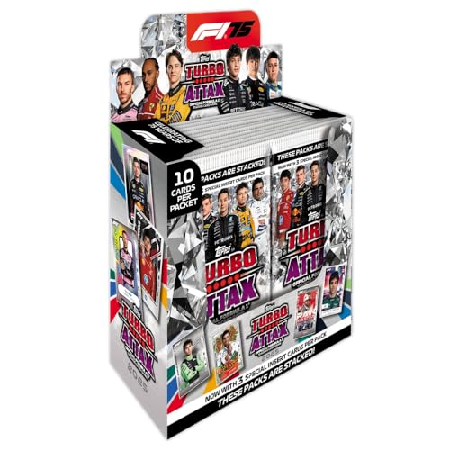 Topps Turbo Attax Formula 1 2025 - Full box - contains 24 packets of Turbo Attax (240 cards).