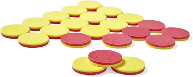 hand2mind Foam Two-Color Counters, Red and Yellow Counters, Counting Manipulatvies, Math Counters for Kids, Counting Chips, Math Manipulatives, Math Bingo Chips, Counters for Kids Math (Pack of 200)