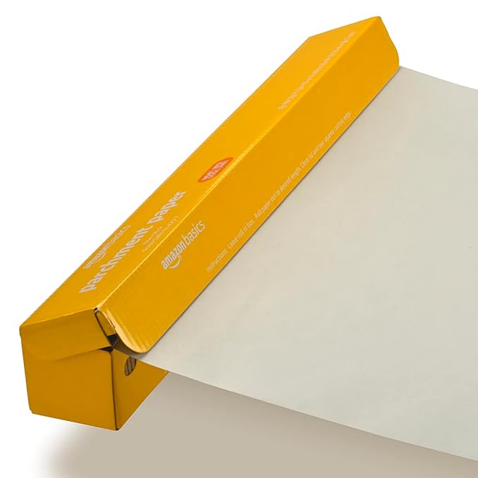 Amazon Basics Non-Stick Parchment Paper for Baking, Cooking, Oven Safe, 15 inches, 90 Sq Ft Roll, 1 Pack