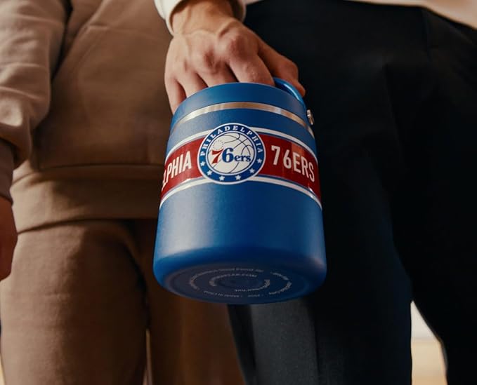 Hydrapeak x NBA Officially Licensed Miami Heat 25oz Stainless Steel Vacuum Insulated Thermos Food Jar with Handle, Wide Mouth Leak-Proof Soup Thermos for Adults, 10 Hours Hot and 16 Hours Cold