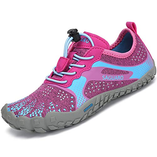 SAGUARO Kids' Barefoot Shoes Boys Girls Quick Dry Aqua Athletic Sneakers Lightweight Sport Footwear Toddler Water Shoes