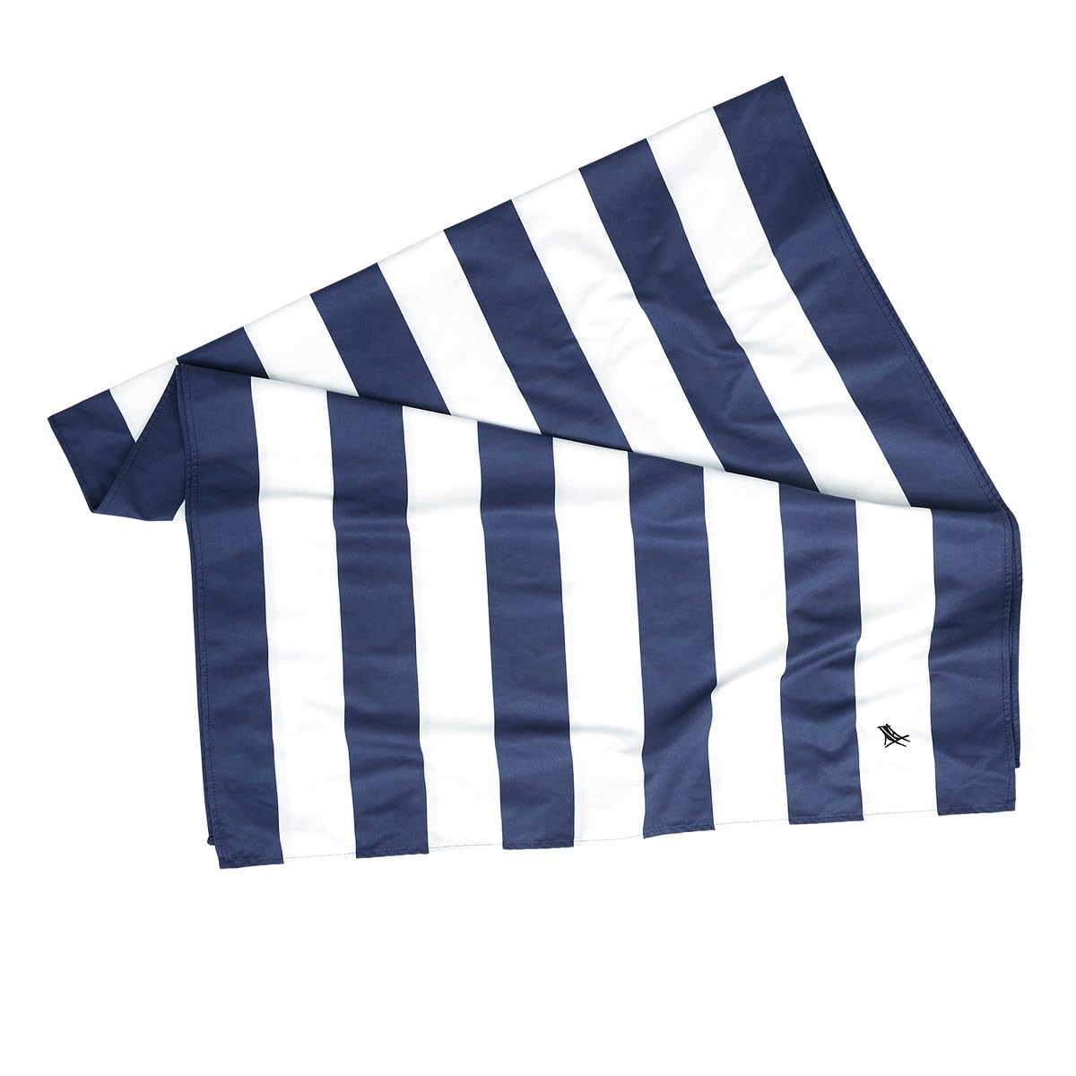 Dock & Bay Beach Towel - Quick Dry, Sand Free - Compact, Lightweight - 100% Recycled - Includes Bag - Cabana - Navy - Large (160x90cm, 63x35)