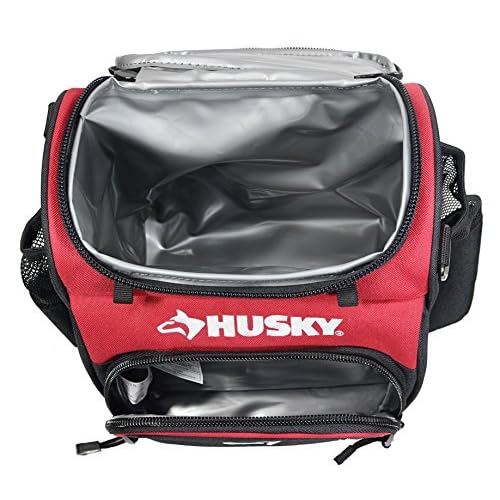 Husky 82021N11 9" 600 Denier Water and Weather Resistant Insulated Cooler with 2 Mesh Sleeves and Carrying Strap