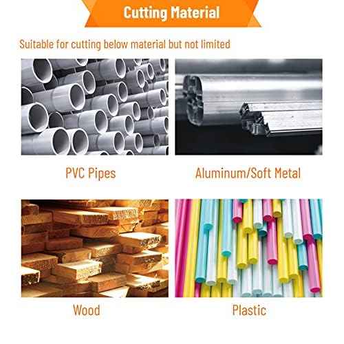 Cutting Wheel Set for Drills Rotary Tool, 8Pcs HSS Rotary Drill Saw Blades Steel Saw Disc Wheel Cutting Blades with 1/8" Straight Shank Mandrel, one Screwdriver(Power Tools are not Included)