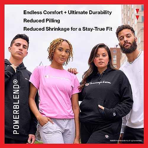 Champion, Powerblend, Fleece Joggers, Comfortable Pants for Women, 29" (Plus, White Script, XX-Large