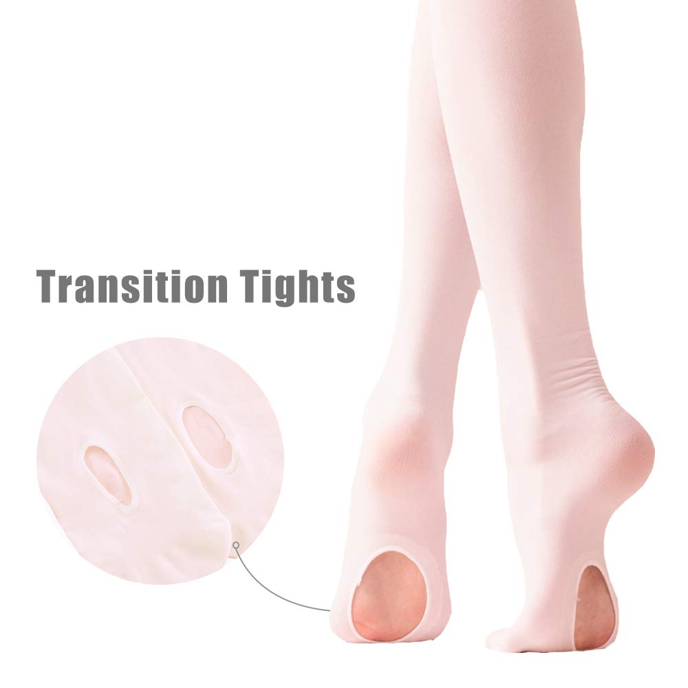 Stelle Girls Women Ballet Dance Convertible Tights Ultra Soft Pro Transition Tights