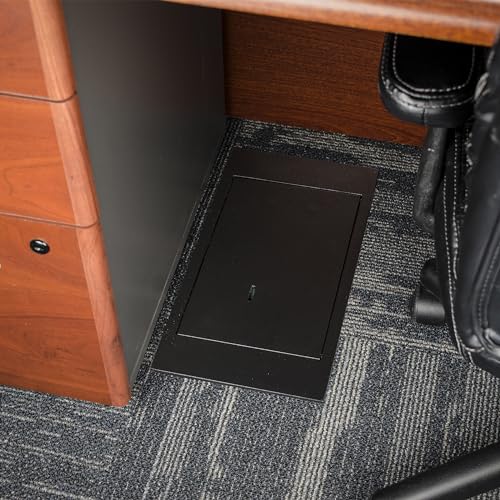 Barska 0.22 Cu. Ft. Hidden Floor Safe with Key Lock ? Solid Steel Construction, Concealed Design, Dual Locking Bolts ? Secure Storage for Home, Business, Jewelry, Cash & Valuables