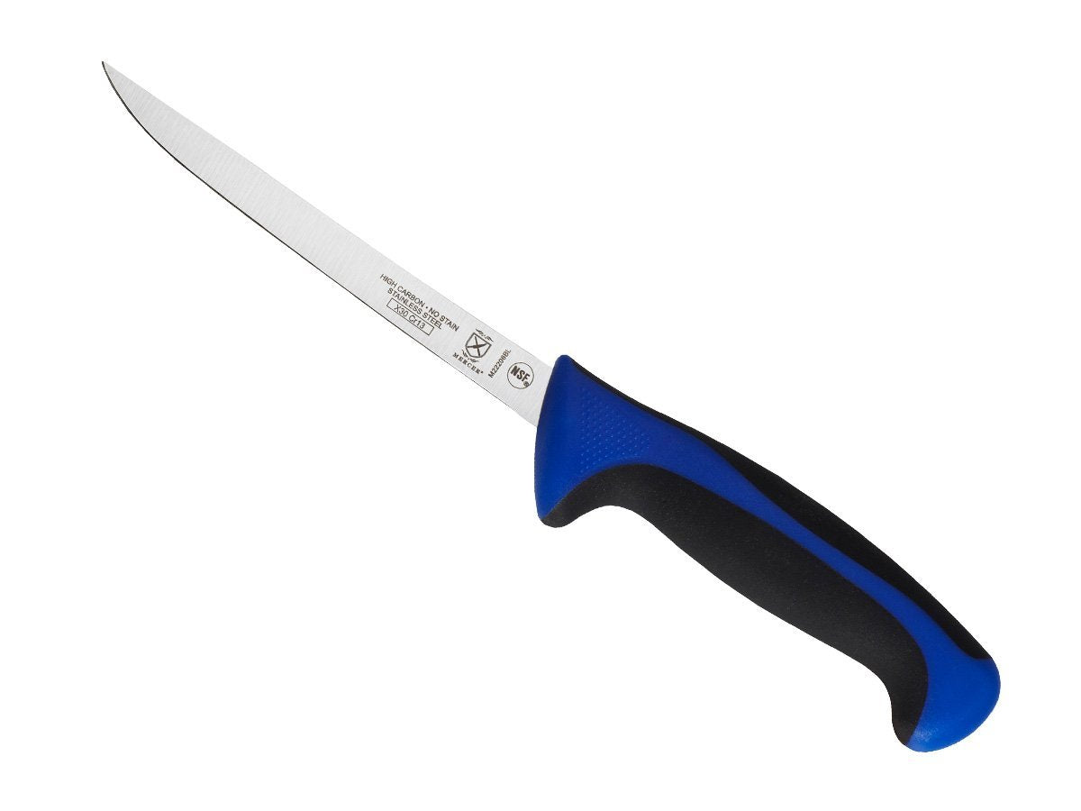 Mercer Culinary Millennia Colors 7-Inch Granton Edge Santoku Knife, Green