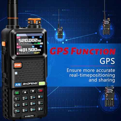 BAOFENG Radio UV-5RM PRO GPS: Ham Radio Handheld 10W Ham Radios Long Range 5RM PRO with GPS, 2500mAh Battery Rechargeable Multi-Band BAOFENG Radio with Programming Cable,Type-C Port, 2 Pack