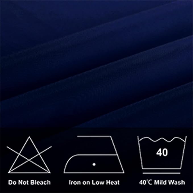 6 Pack Navy Blue Tablecloth 90 x 156 Inch Table Cloth for 8 Foot Rectangle Tables, Wrinkle Resistant Washable Polyester Fabric Table Covers for Party, Wedding,Dining,and Banquet