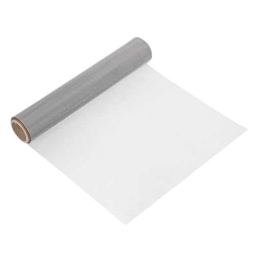 uxcell 50 Mesh 118" x 12" Woven Wire Mesh, 304 Stainless Steel Air Vent Filter