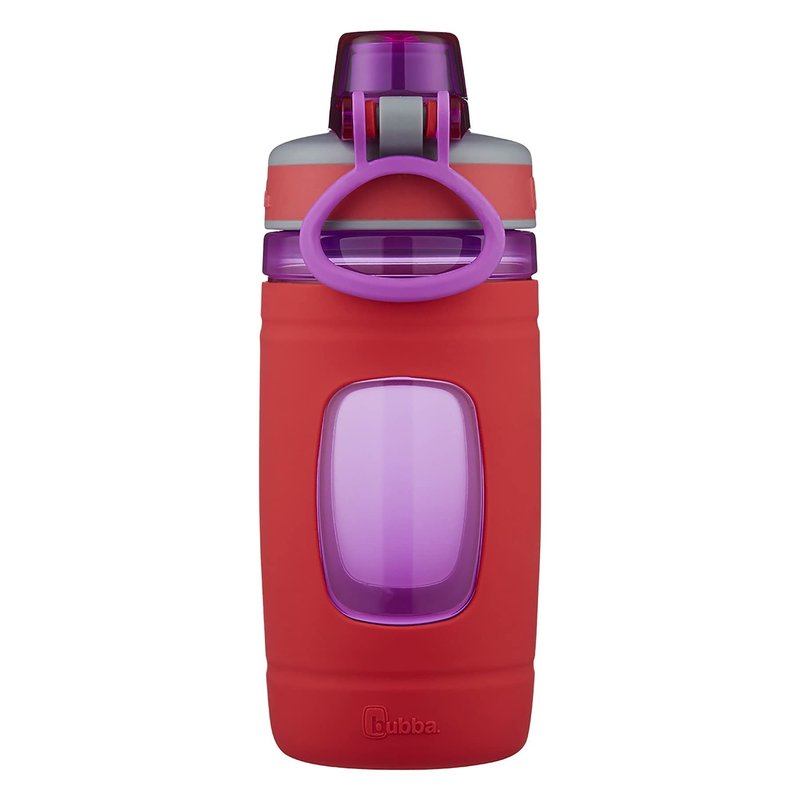 Bubba Leak Proof Flo Silicone Kids Water Bottle, 16 oz., Refresh Coral