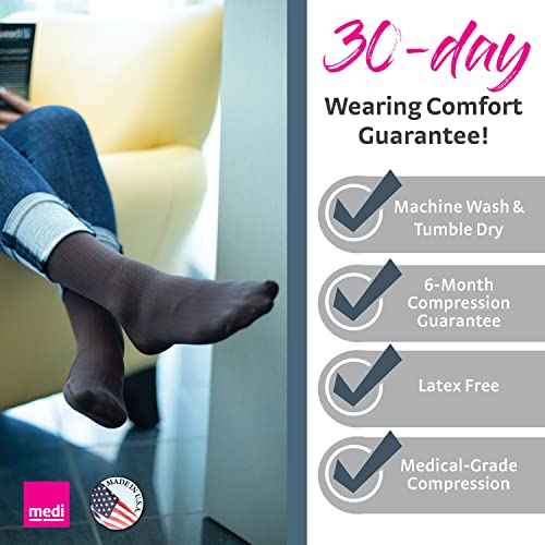 mediven for Women Vitality, 30-40 mmHg, Calf High Stockings, Closed Toe