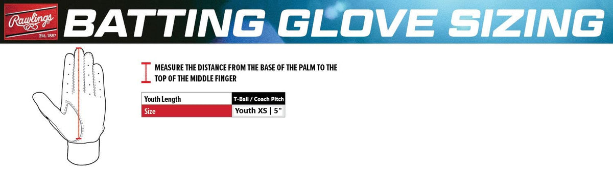 Rawlings | REMIX Batting Glove | Youth T-Ball/Small | Black