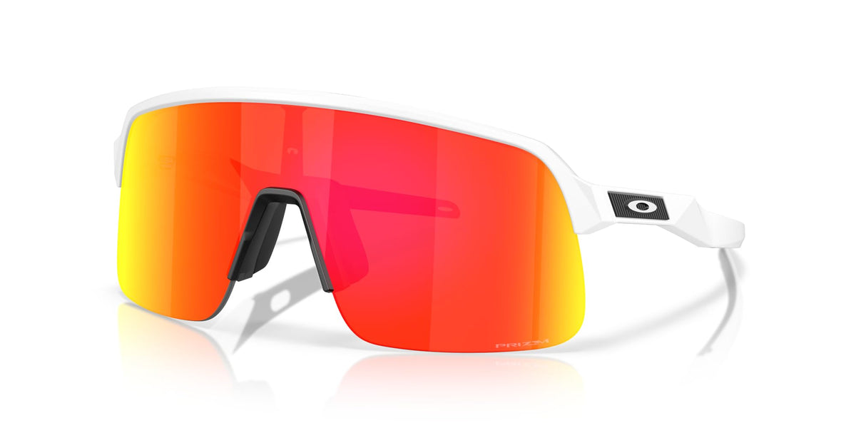 Oakley OO9496 Sutro Lite S Sunglasses, Matte White/Prizm Ruby, 34 mm
