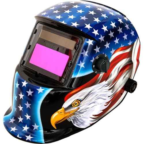 Welding Helmet Auto Darkening : BESTCLUB True Color Solar Powered Hood with Adjustable Shade Range 4/9-13 for Mig Tig Arc Welder Mask