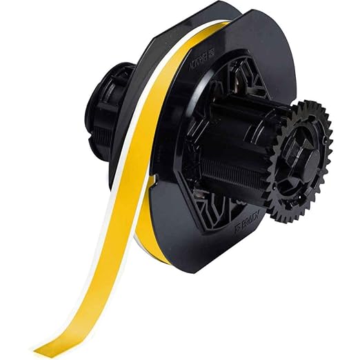 Brady B30C-500-595-YL 100' Length x 0.500" Width, B-595 Vinyl, Yellow BBP31 Indoor/Outdoor Tape