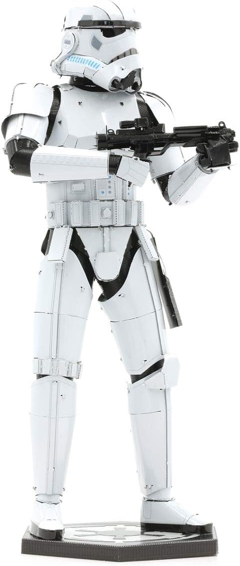 Metal Earth Fascinations Premium Series Star Wars Stormtrooper 3D Metal Model Kit Bundle with Tweezers