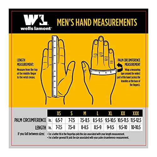 Wells Lamont Leather Work Gloves for Men, Durable Suede Split Cowhide with Angled Thumb and Elastic Wrist, Heavy-Duty Protection for Construction and Farming