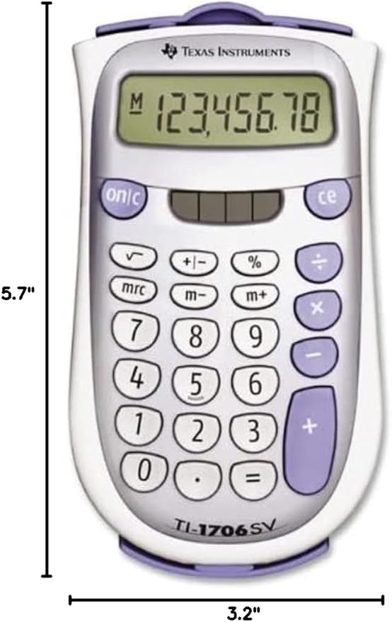 Texas Instruments TI-1706 SV Standard Function Calculator
