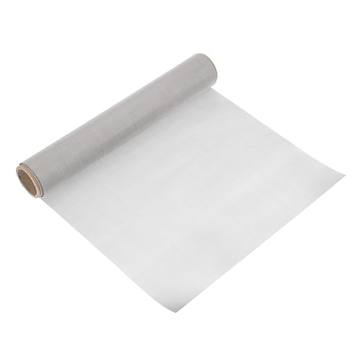 uxcell 300 Mesh 118" x 12" Woven Wire Mesh, 304 Stainless Steel Air Vent Filter