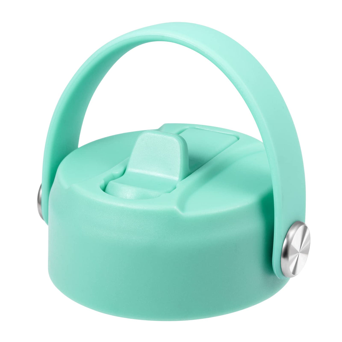 Straw Lid for Hydro Flask Wide Mouth Water Bottles, Top Lids with Straw Compatible with Hydro Flask 32 40 oz, Replacement Cap Wide Mouth Straws Flip Lid Flex Handle (Mint)
