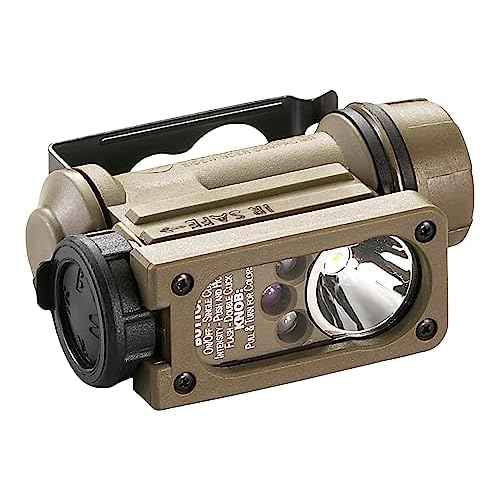 Streamlight 14532 Sidewinder 47-Lumens Compact II Aviation Flashlight with Rail Mount & Headstrap in Box, Coyote