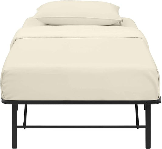 4 PC Cot Fitted Sheet 30x80, 100% Cotton Fitted Cot Sheet- Perfect for Narrow Twin/Rv Bunk/Camping Cot/Guest Bed Replacement, Sheets for Cot Bunk Bed-Fits Upto 4-8" Deep Mattress- Ivory Solid