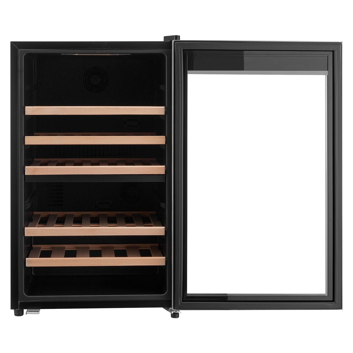 52 Bottle Wine Fridge, Freestanding Wine Cooler Refrigerator, Dual Zone Cooler, 41 F to 65 F Adjustable Temp Mini Cellar, Glass Door, For Home Office Bar, Red White Champagne or Sparkling Wines
