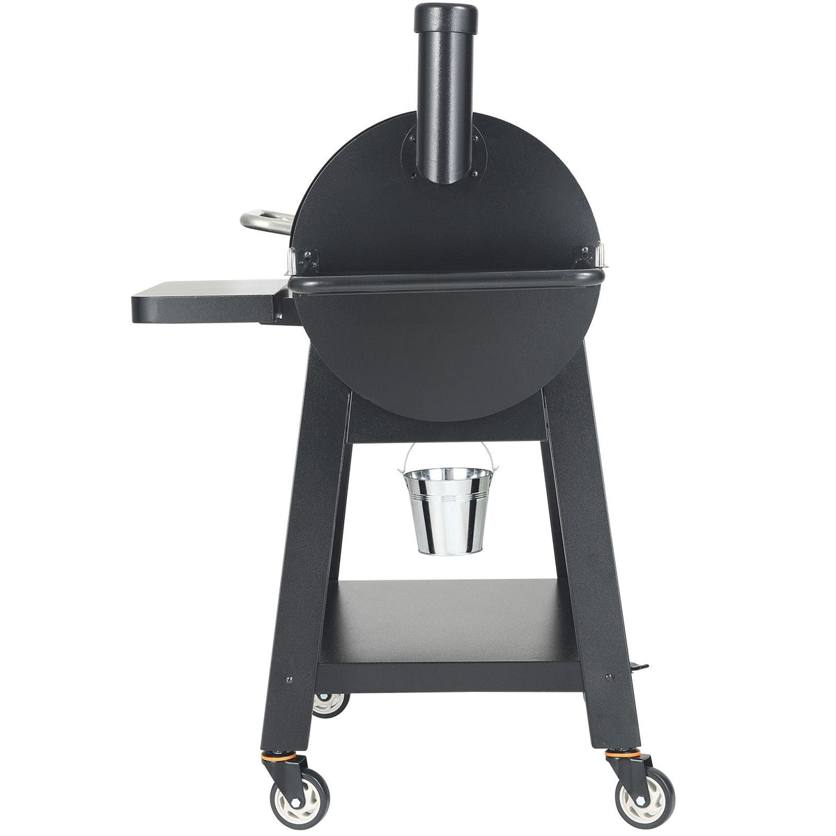 53 inch Portable Charcoal Grill, Propane Gas Grills with Cover and Cart, Heavy Duty Iron BBQ Grill, Mini Tabletop Smoker for Outdoor Cooking, Barbecue Camping, Picnic, Patio, and Backyard, Black