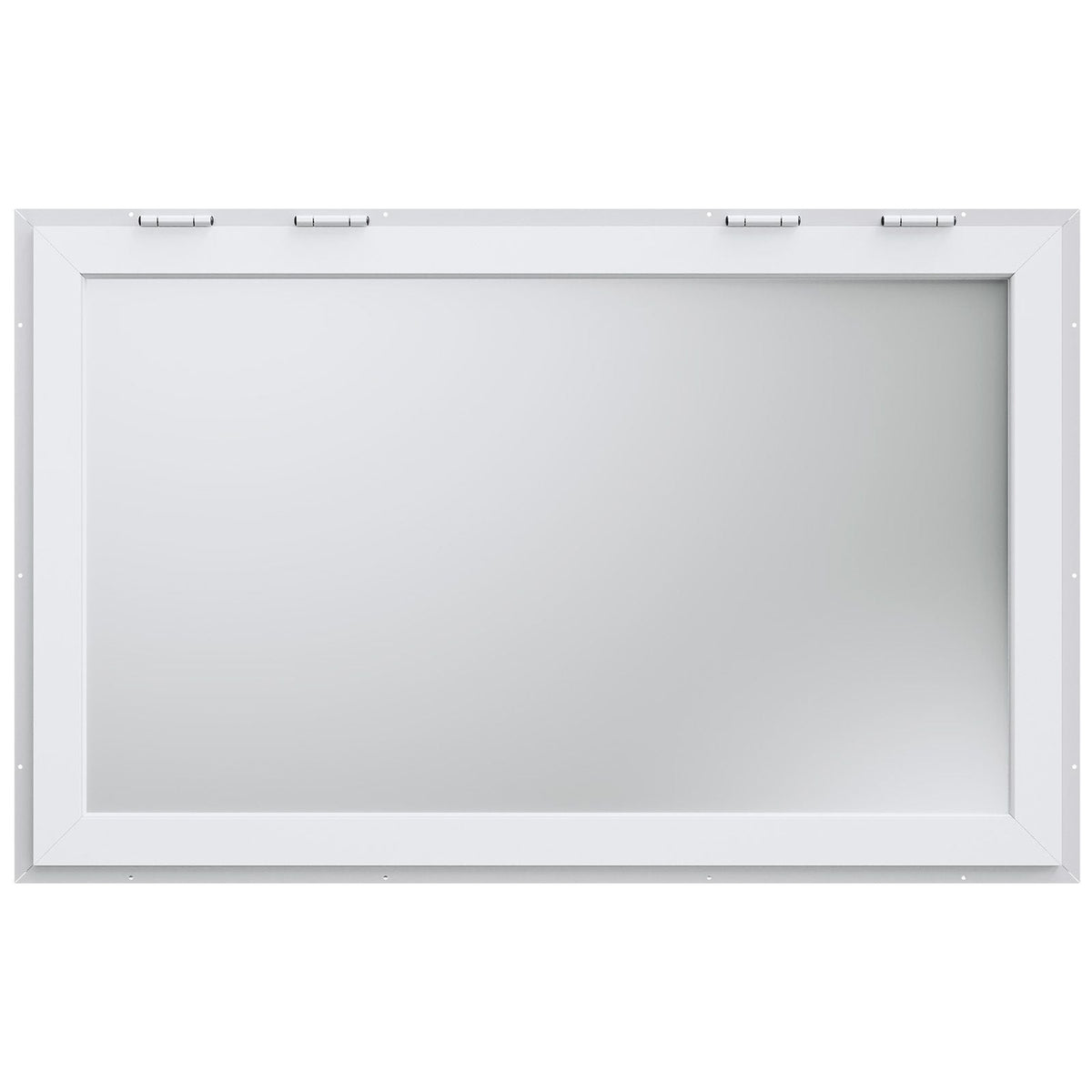 53"x33" Service Window, Aluminum Food Truck Serving Window with 4 Sliding Panels, Awning Door & Hook, Opens to 85 Degrees for Concession Trailers