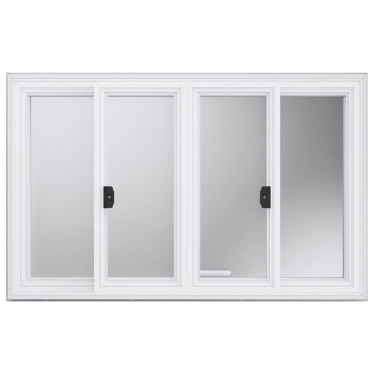 53"x33" Service Window, Aluminum Food Truck Serving Window with 4 Sliding Panels, Awning Door & Hook, Opens to 85 Degrees for Concession Trailers