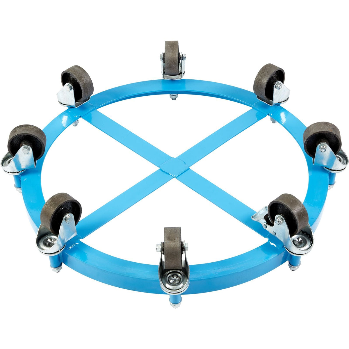 55 Gallon Heavy Duty Drum Dolly, 2000lbs Load Capacity, Barrel Dolly Cart Drum Caddy, Non Tipping Hand Truck Capacity Dollies with Steel Frame 8 Swivel Casters Wheel, for Warehouse Drum Handling
