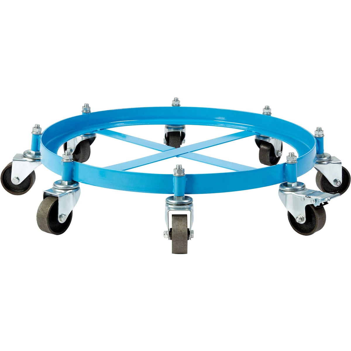 55 Gallon Heavy Duty Drum Dolly, 2000lbs Load Capacity, Barrel Dolly Cart Drum Caddy, Non Tipping Hand Truck Capacity Dollies with Steel Frame 8 Swivel Casters Wheel, for Warehouse Drum Handling