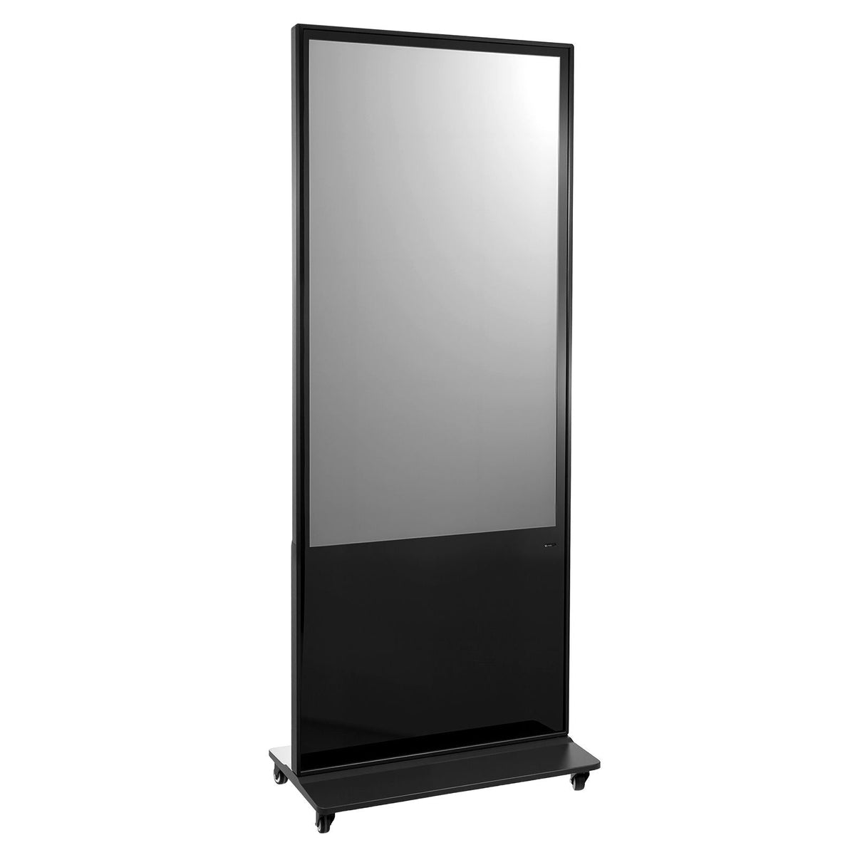 55 in Indoor Digital Signage 4K Floor Stand Advertising Display Kiosk, WiFi HDMI/USB Input Android OS, 178° Wide View, LCD Touchscreen Interactive Monitor, Mobile Commercial Totem Poster